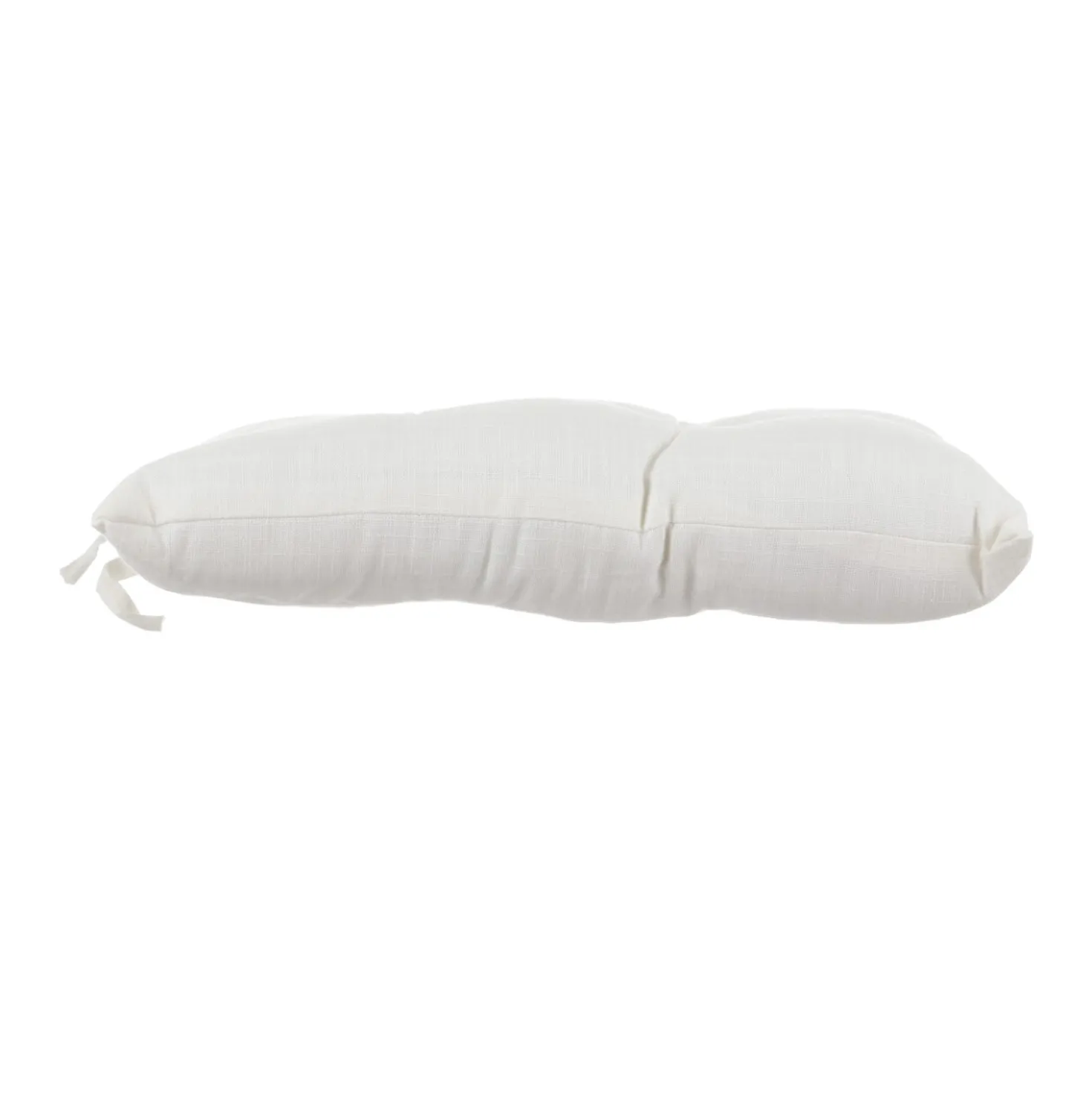 Cuscino sedia 38x38 cm cotone bianco Slub