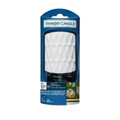 Diffusore ambienti elettrico bianco con fragranza Clean Cotton Yankee Candle