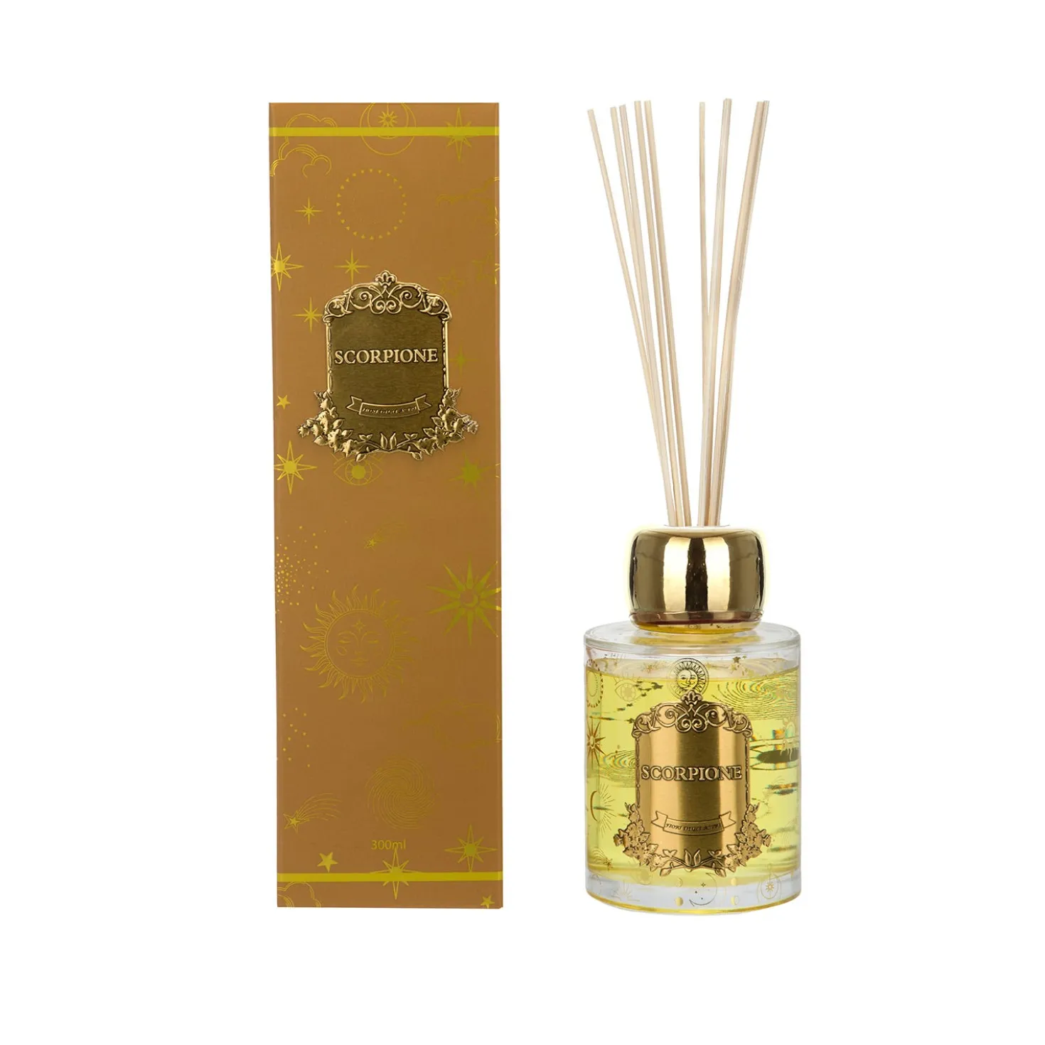 Diffusore ambienti 300 ml Scorpione Zodiaco con bastoncini
