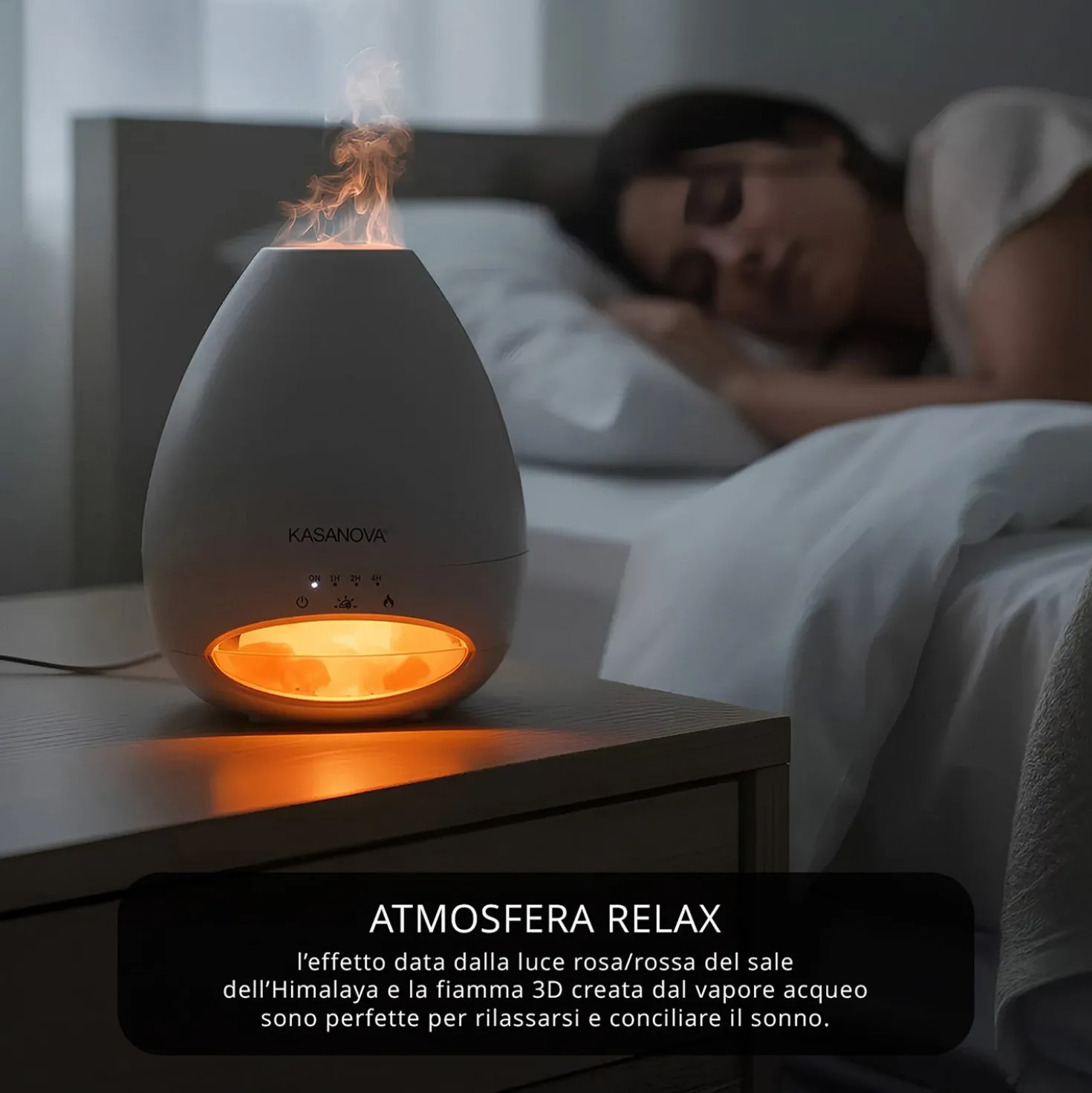 Diffusore elettrico fiamma 200 ml sale Himalaya