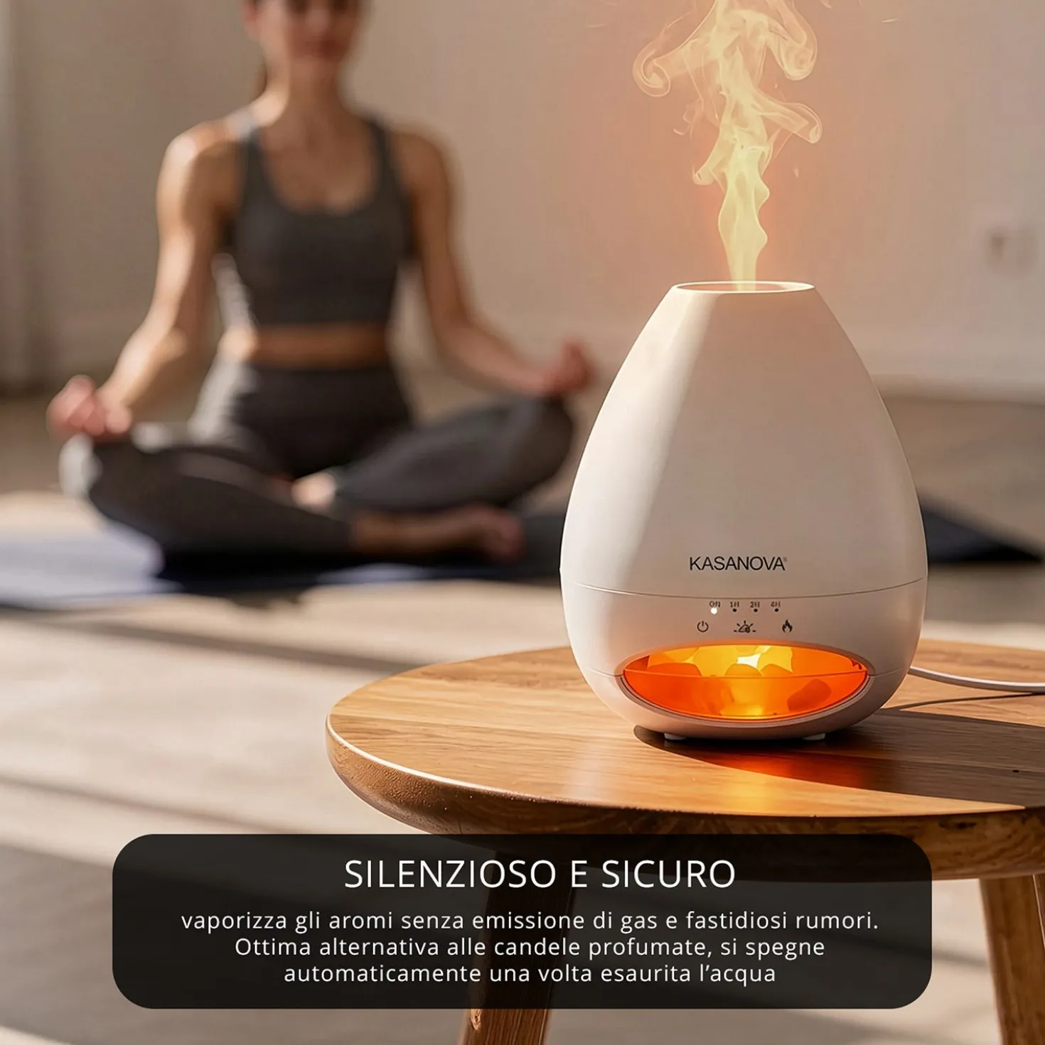 Diffusore elettrico fiamma 200 ml sale Himalaya