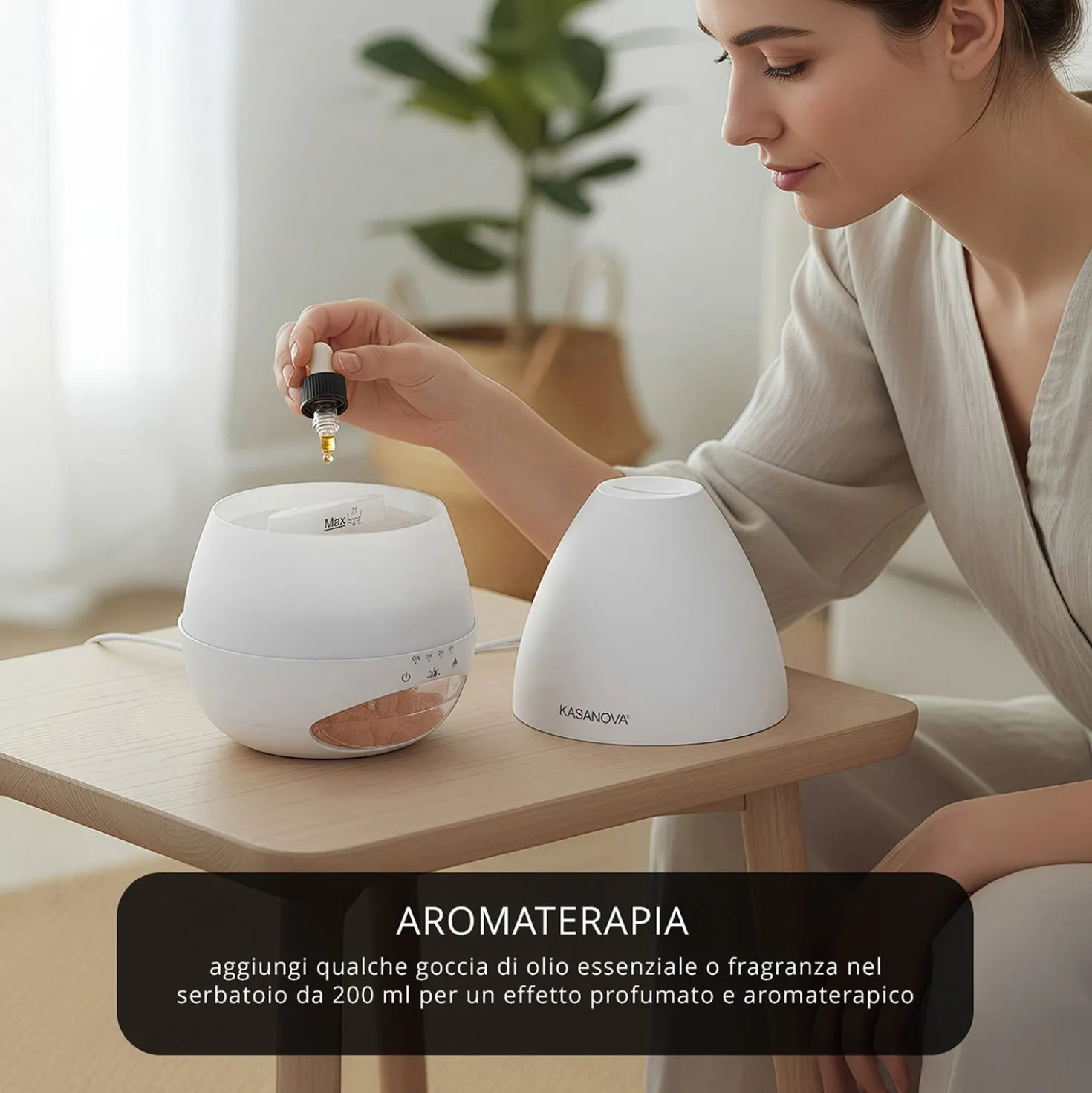 Diffusore elettrico fiamma 200 ml sale Himalaya