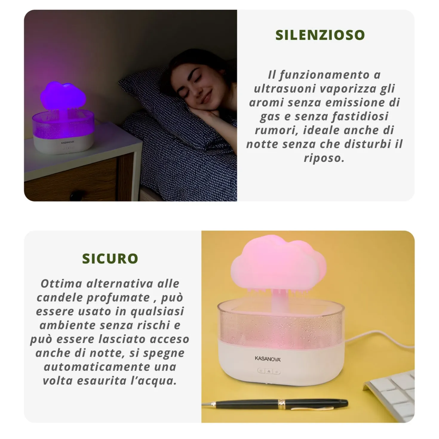 Diffusore elettrico 200 ml nuvola