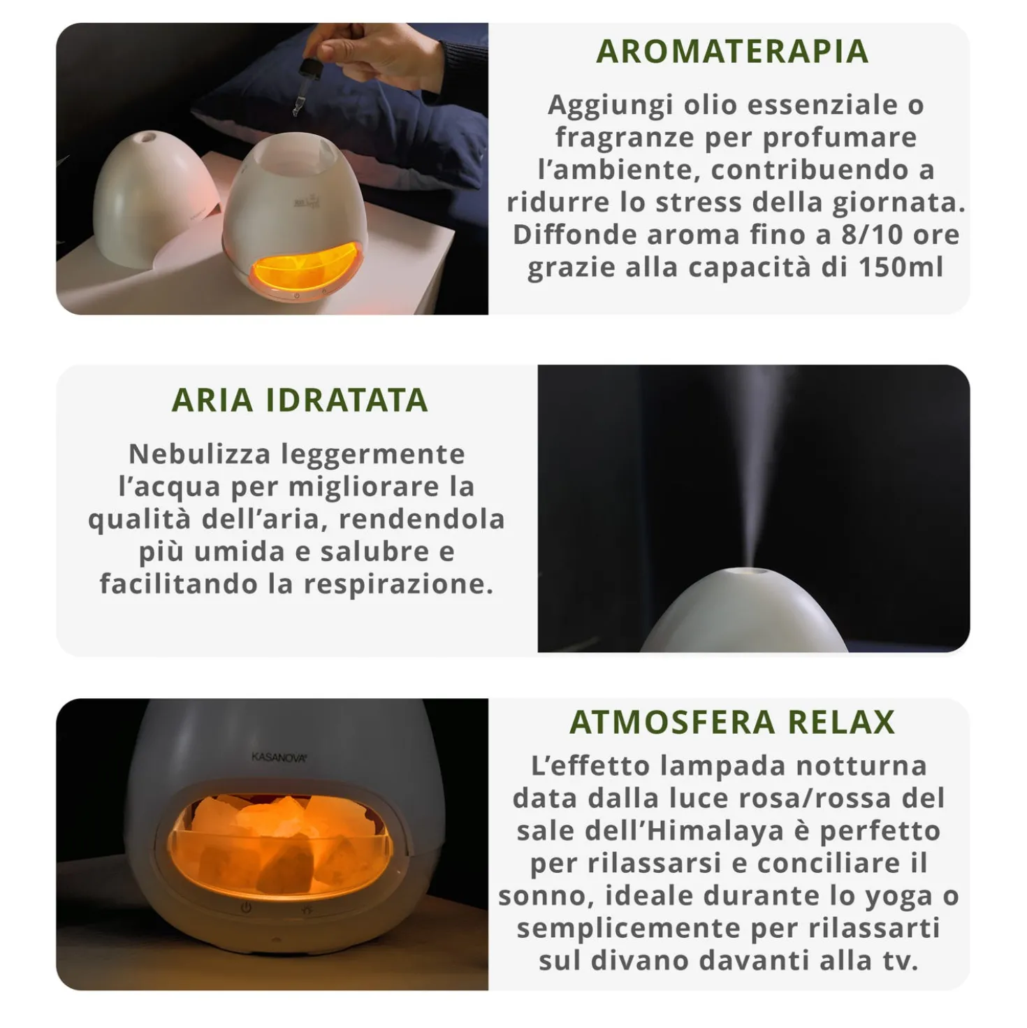 Diffusore elettrico 150 ml sale Himalaya