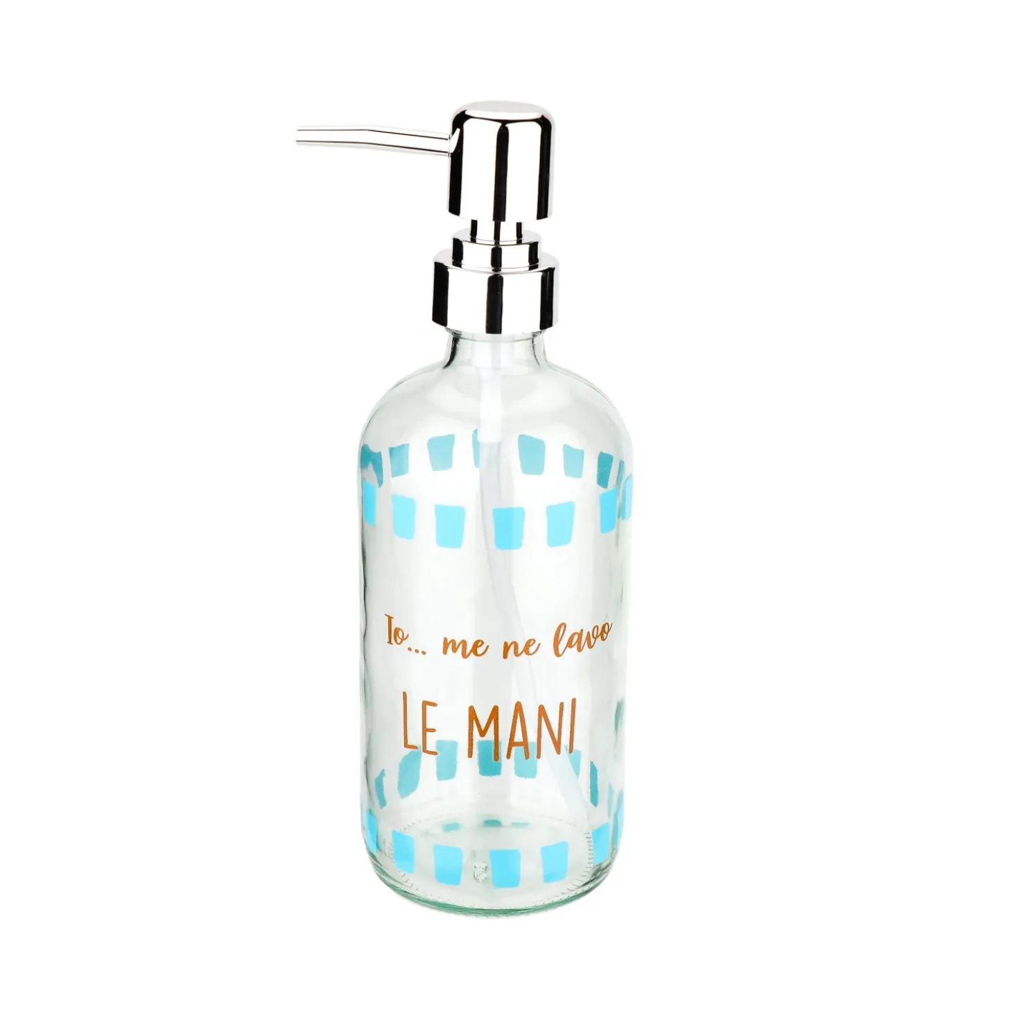 Dispenser sapone vetro 500 ml Le Mani Color Bloom