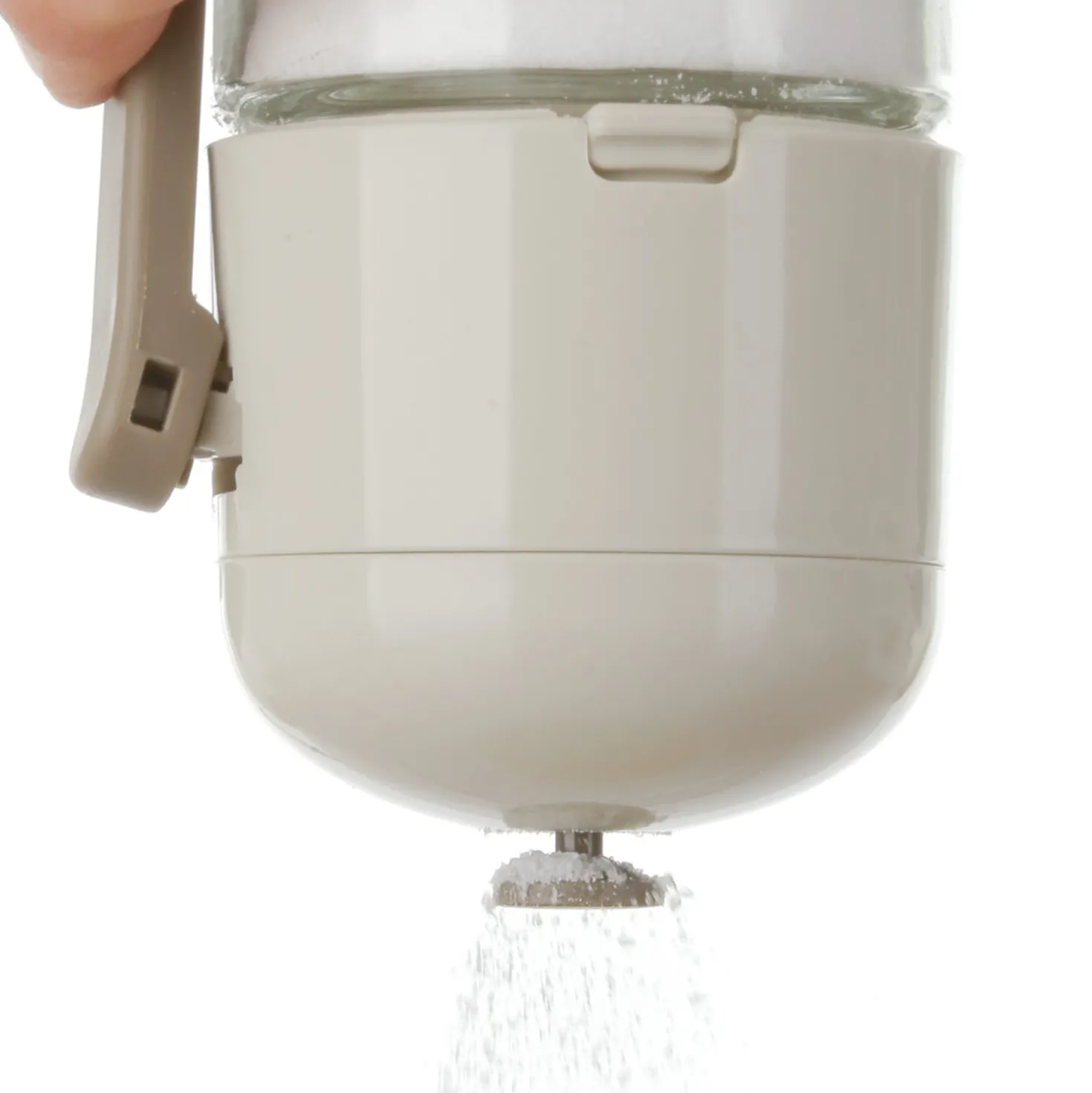 Dosatore sale in vetro 180 ml beige