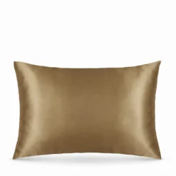 Federa in raso marrone 50x80 cm