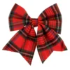 Fiocco natalizio 17x15 cm tartan