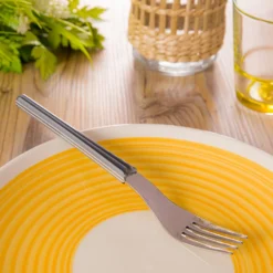 Forchetta grigia Iris Eme in acciaio inox