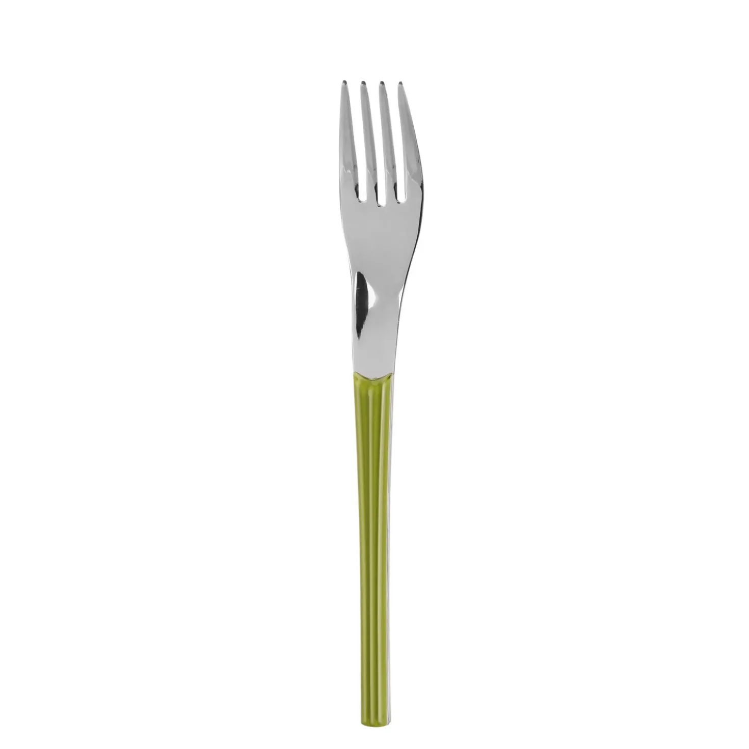 Forchetta in acciaio inox e plastica