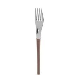 Forchetta nocciola Iris Eme in acciaio inox