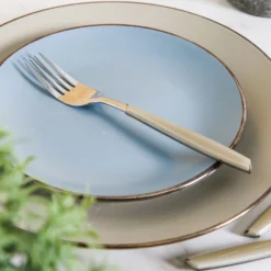Forchetta tavola sfusa grigio in acciaio inox Silhouette