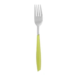 Forchetta tavola sfusa verde in acciaio inox Silhouette