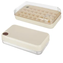 Formaghiaccio 30 cubetti con coperchio bianco
