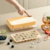 Formaghiaccio 30 cubetti con coperchio giallo