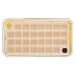 Formaghiaccio 30 cubetti con coperchio giallo