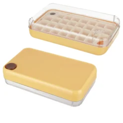 Formaghiaccio 30 cubetti con coperchio giallo