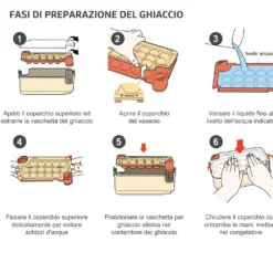 Formaghiaccio 16 sfere con contenitore giallo