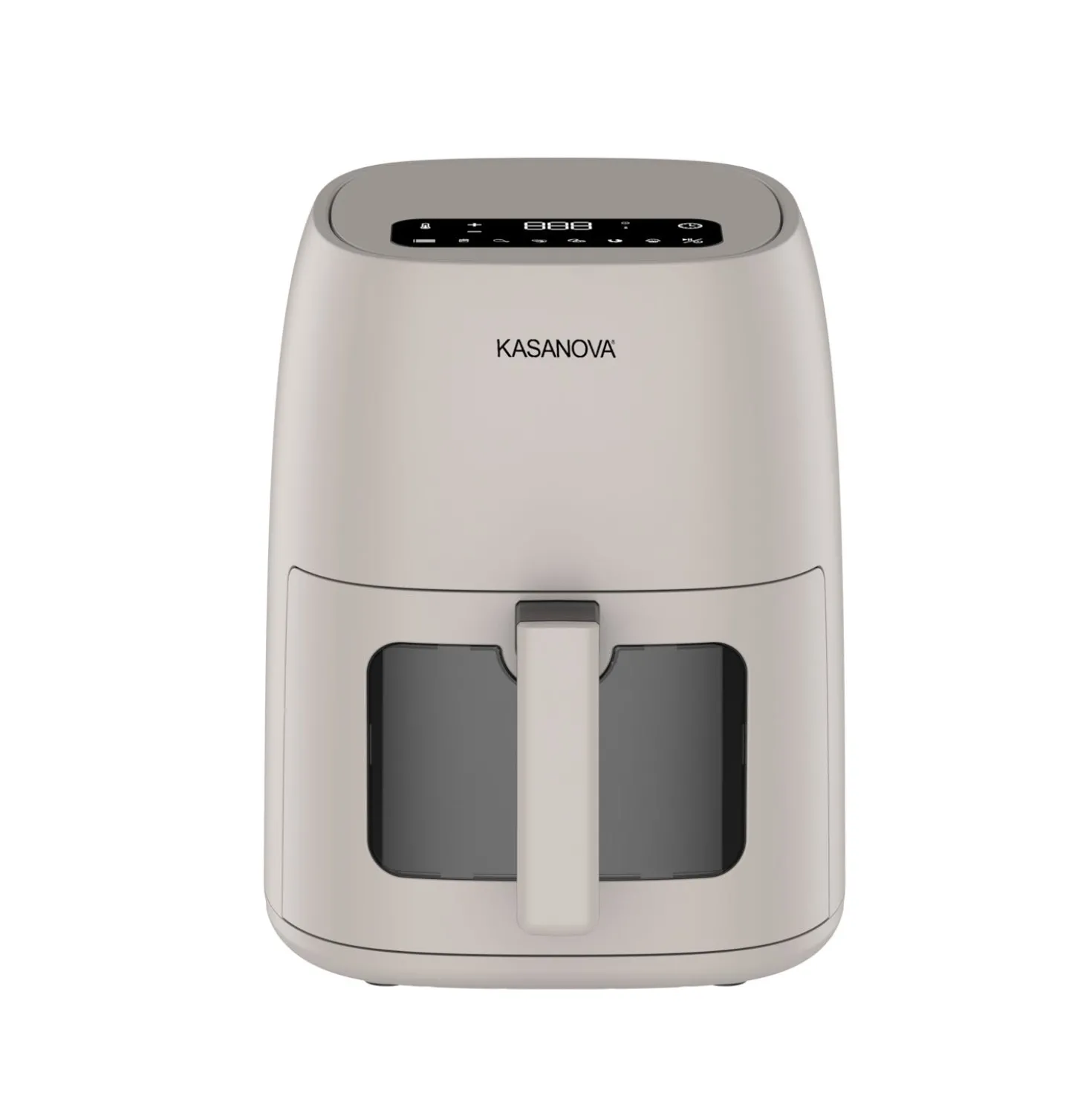 Friggitrice ad aria digitale 4 L 1500 W grigia