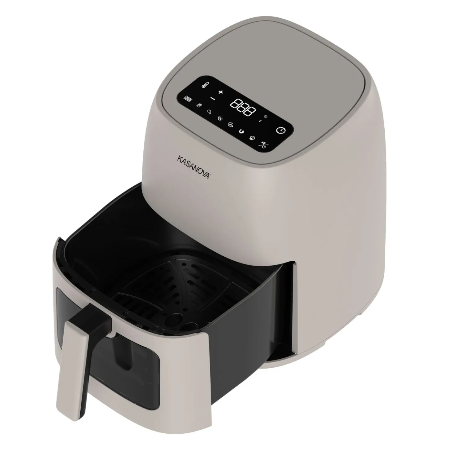 Friggitrice ad aria digitale 4 L 1500 W grigia