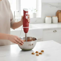 Frullatore a immersione rosso 200 W