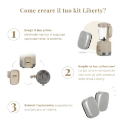 Frullatore a immersione senza fili 200 W Liberty senza batteria
