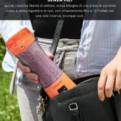 Frullatore portatile senza fili 350 ml corallo