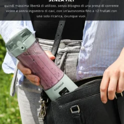 Frullatore portatile senza fili 350 ml giallo