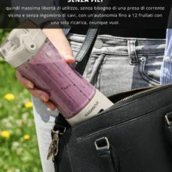 Frullatore portatile senza fili 350 ml grigio