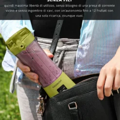 Frullatore portatile senza fili 350 ml verde