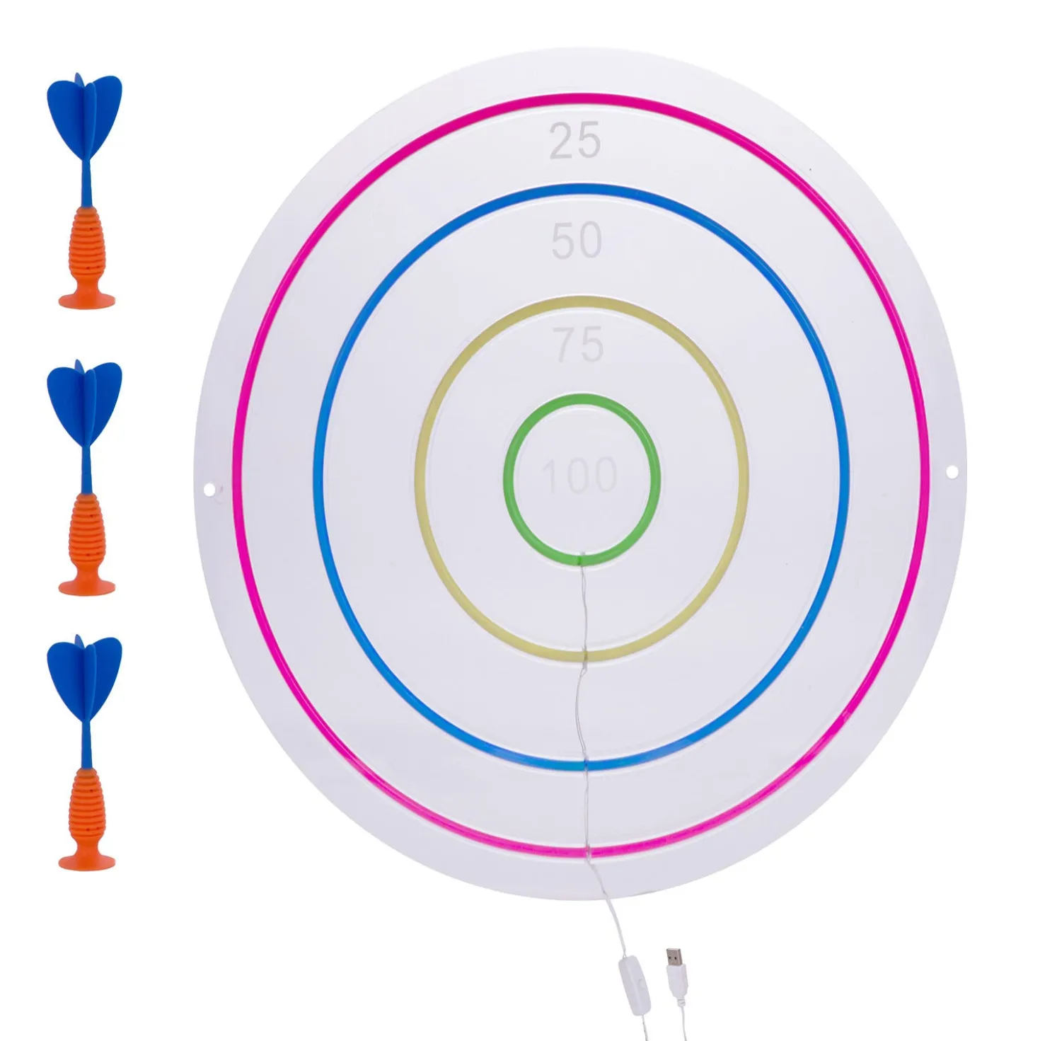 Gioco freccette neon 46 cm