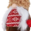 Gnomo Natale gambemolli 75 cm cappello beige peluche
