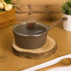 0% grassi casseruola 20 cm, con coperchio