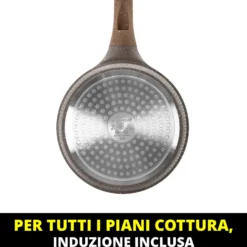 0% grassi casseruola 20 cm, con coperchio