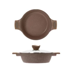 0% grassi tegame 24 cm, con coperchio