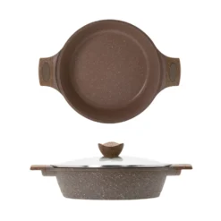 0% grassi tegame 28 cm, con coperchio