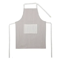 Grembiule da cucina cotone tinto filo righe chiare