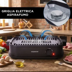 Griglia elettrica senza fumo 1800 W