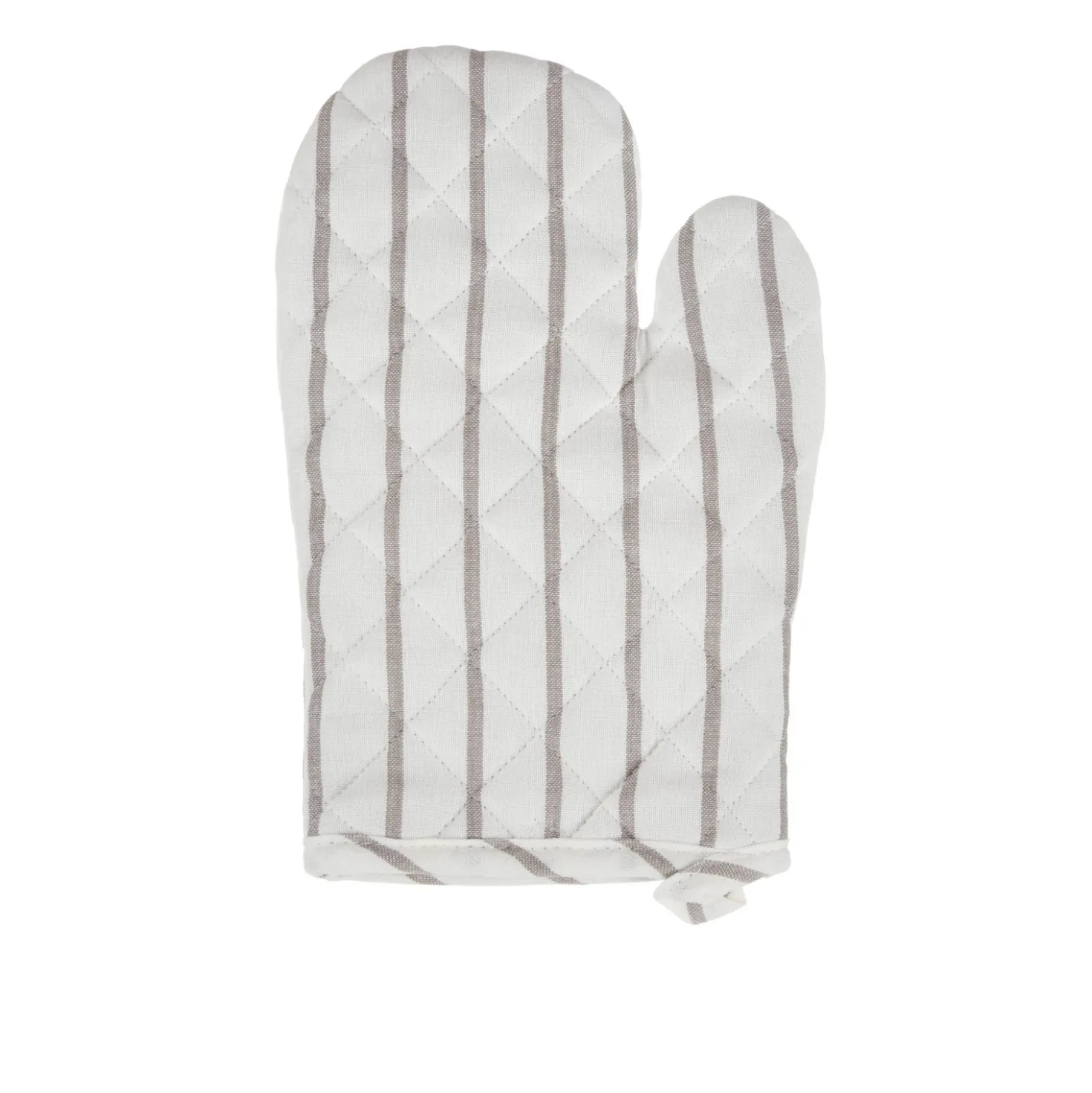 Guanto da forno cotone tinto filo righe scure