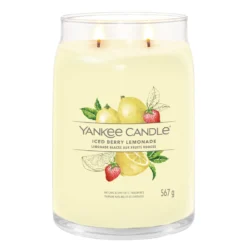 Iced Berry Lemonade, candela in giara grande Yankee Candle