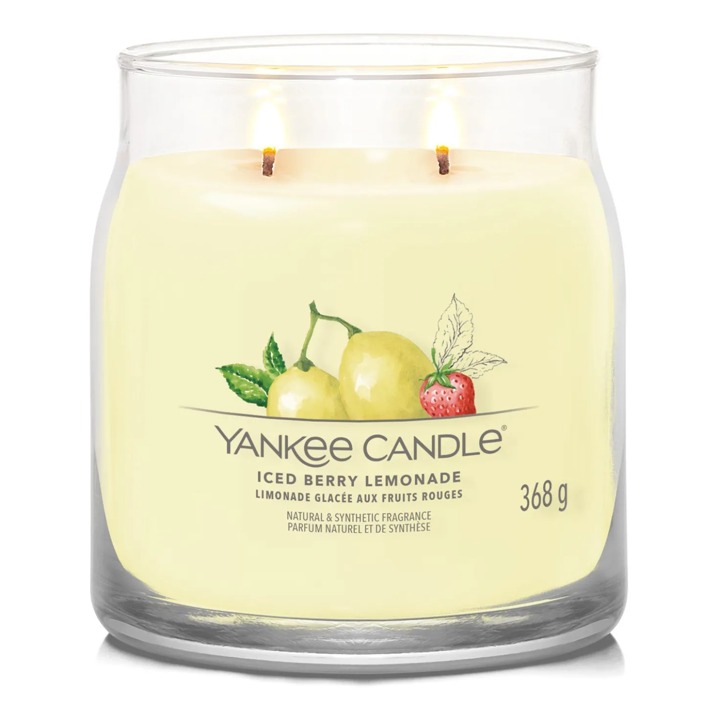 Iced Berry Lemonade, candela in giara media Yankee Candle