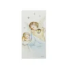 Icona Angelo azzurro 6x12 cm con argento Miro Silver