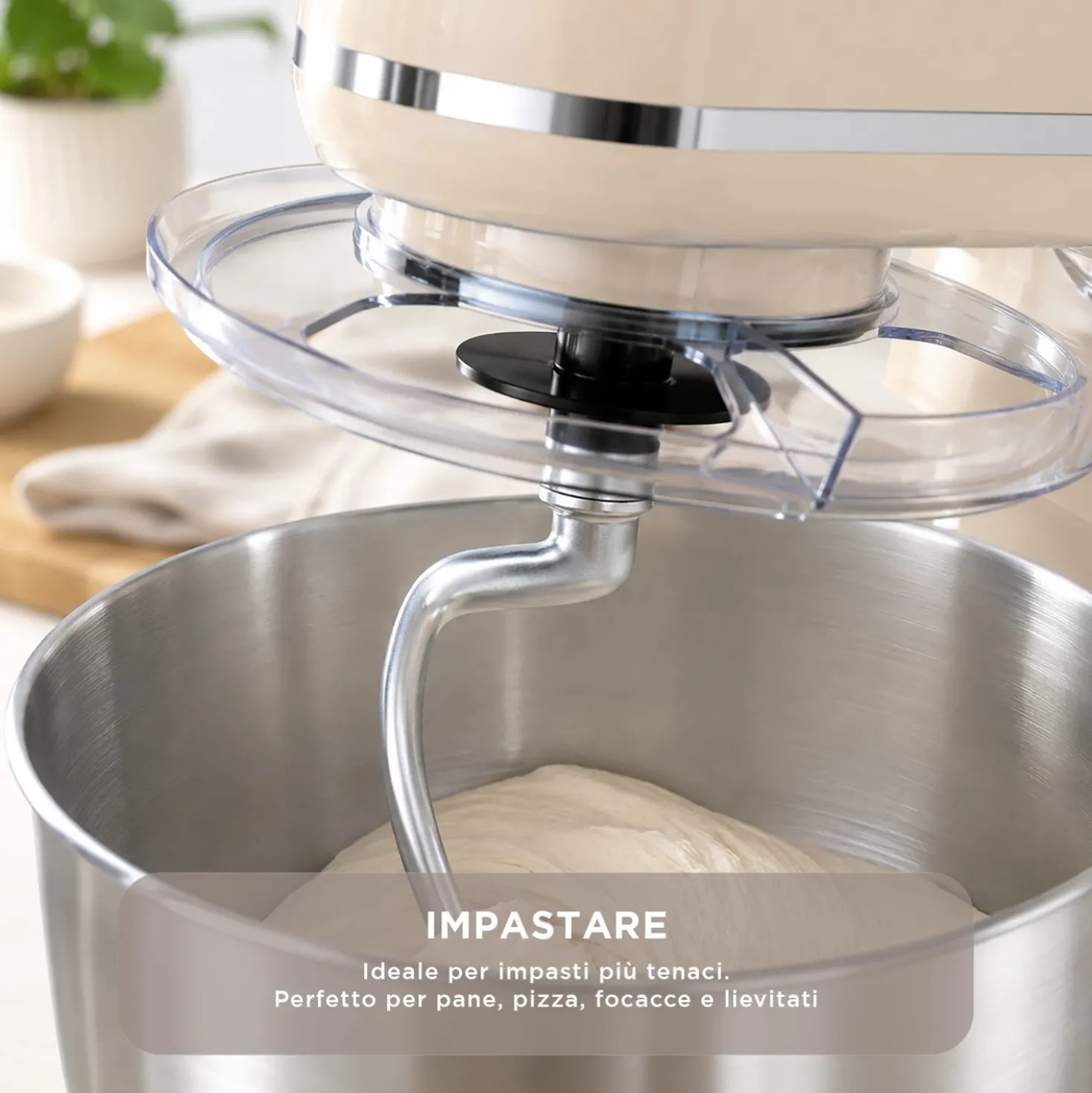 Impastatrice planetaria 5 L 1300 W crema