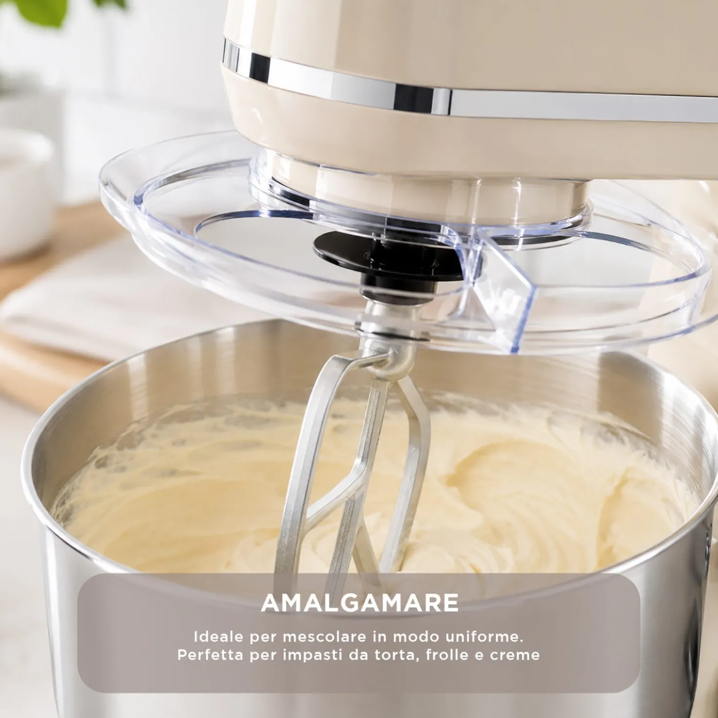Impastatrice planetaria 5 L 1300 W crema