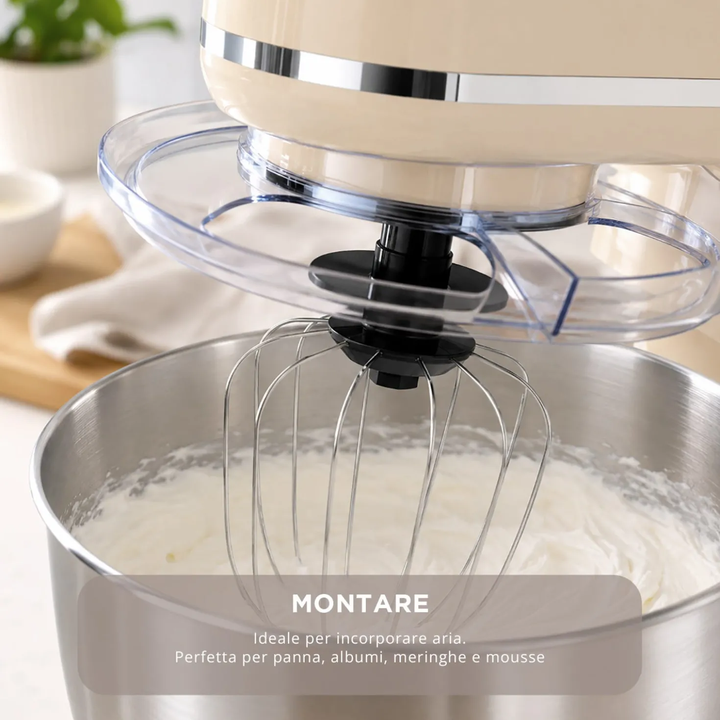 Impastatrice planetaria 5 L 1300 W crema