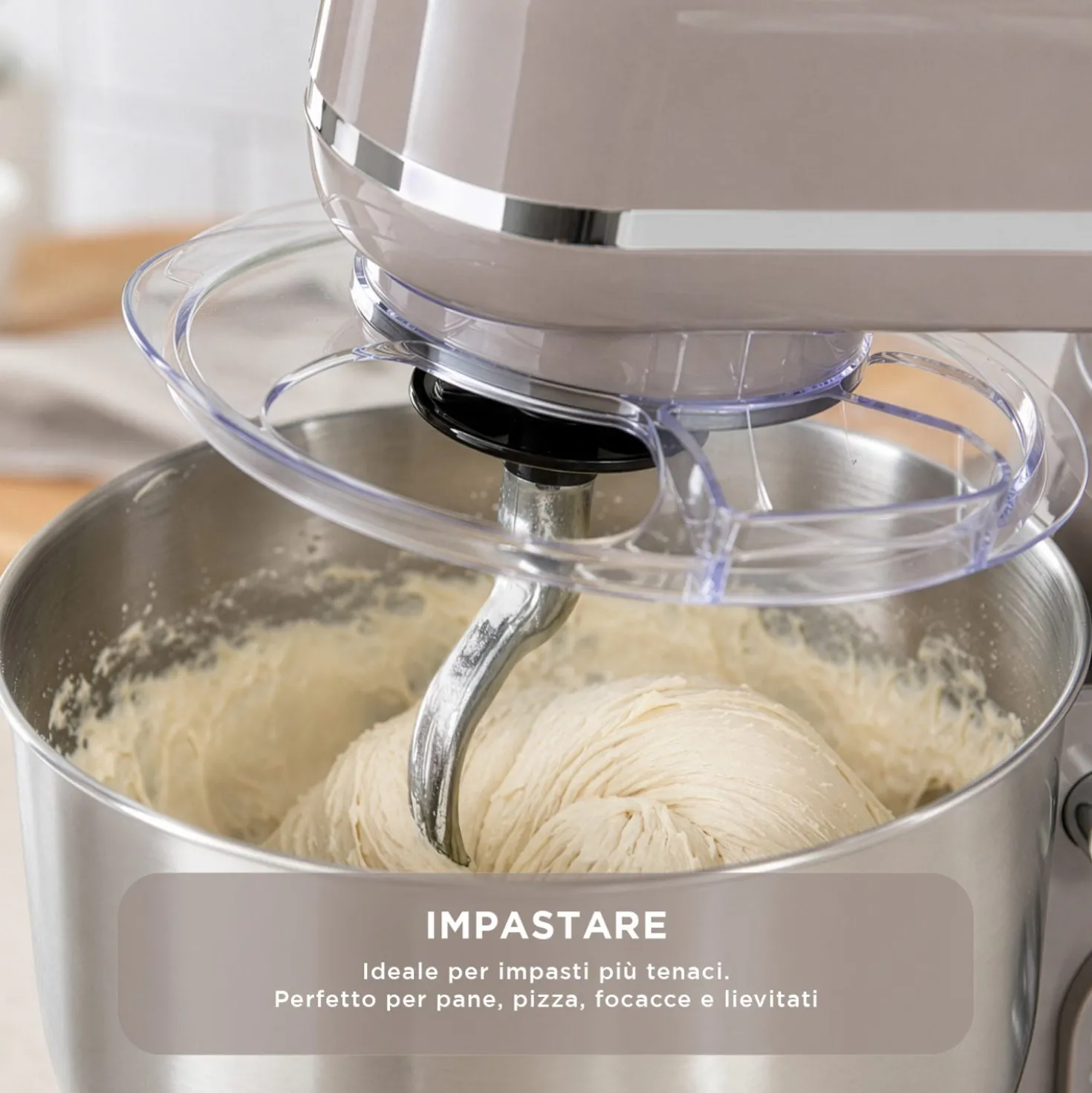 Impastatrice planetaria 5 L 1300 W tortora