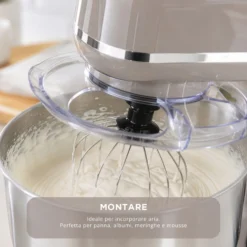 Impastatrice planetaria 5 L 1300 W tortora