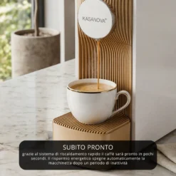 Kit Macchina caffè bianca e 100 capsule Classica Toraldo
