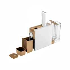 Kit Macchina caffè bianca e 100 capsule Classica Toraldo