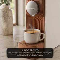 Kit Macchina caffè grigia e 100 capsule Classica Toraldo
